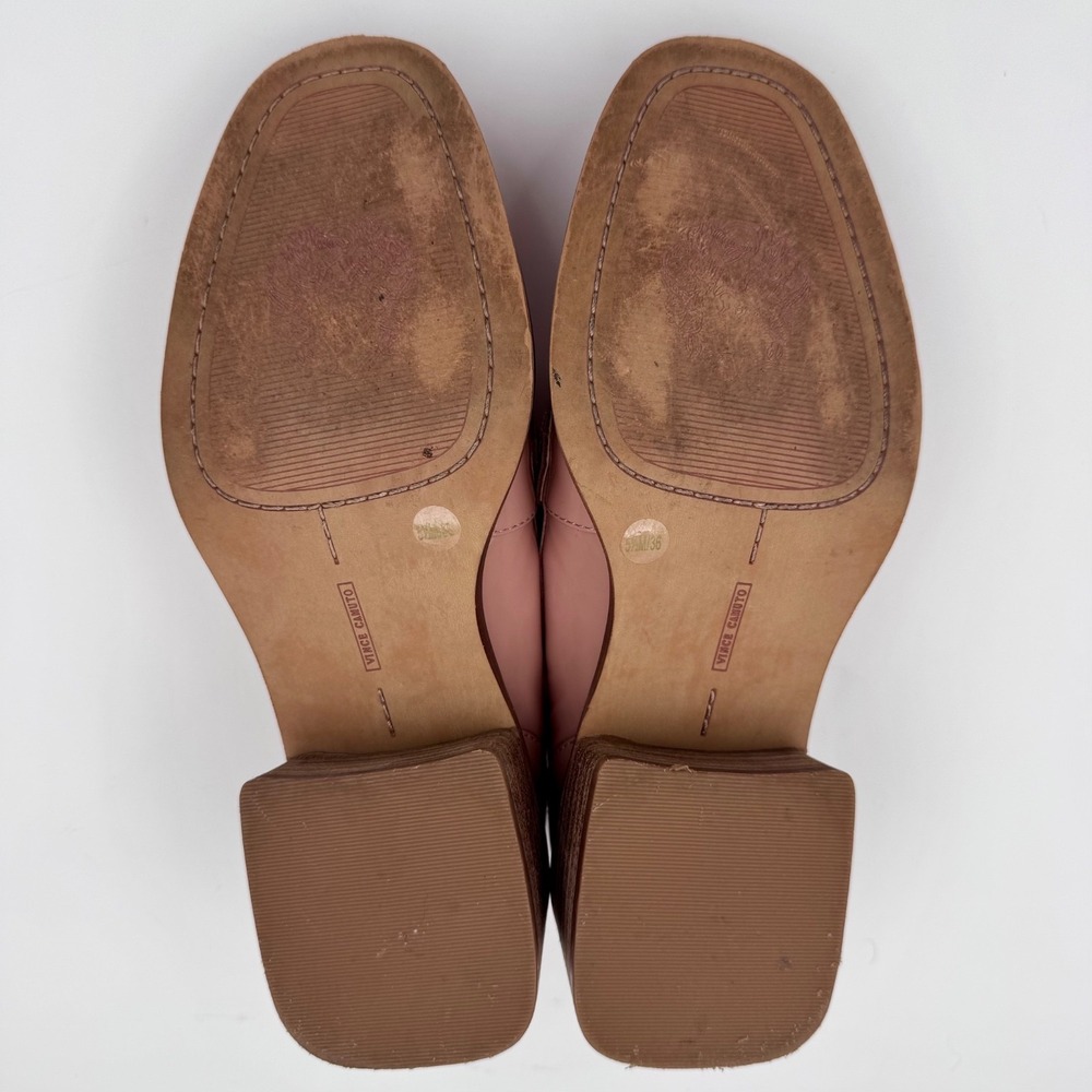 EUC Vince Camuto Women's Poise Pink‎ Patent Leather Penny Loafers - Size 5.5M - Picture 7 of 8